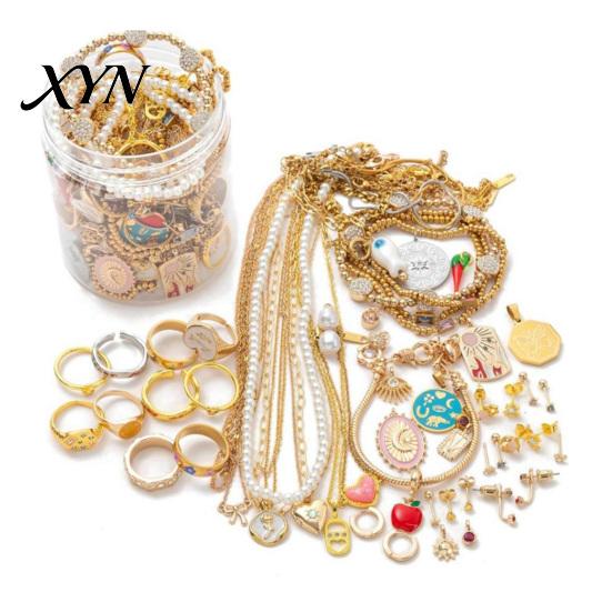 Unique Jewelry Gift for Her Mystery Jar Women, Vintage Surprise Set, Random Set Mixed Box with Necklaces, Earrings, Rings, Bracelets, Style