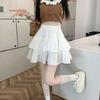 2025 Spring/Summer Women's High Waist Sweet Puff Double Layer Lace Skirt