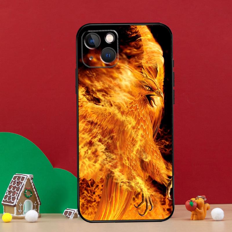 Phoenix Bird Capa For iPhone 15 11 14 Pro Max 12 13 14 Pro Max Plus X XR XS Max 12 13 Mini Phone Case