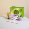 7pcs Ceramic Matcha Tea Set 8-piece Japanese-style lattice Matcha bowl with tea whisk Matcha utensil set
