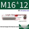 201 Stainless Steel Headless Set Screw - Flat End Socket Screw