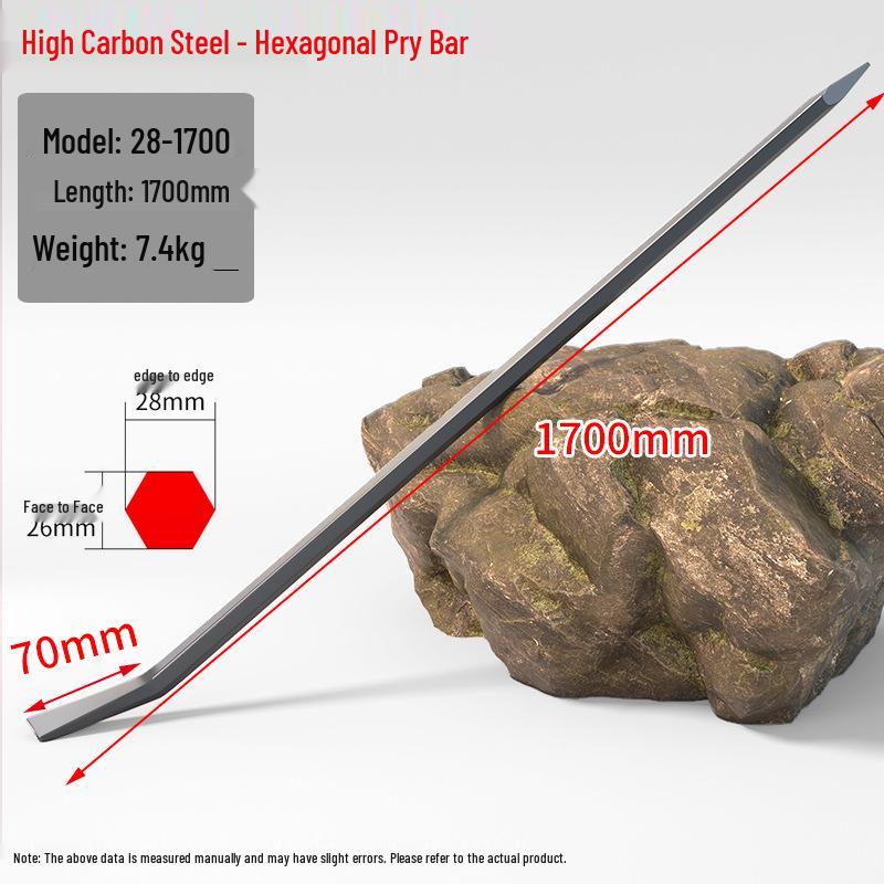 Multifunctional Heavy-Duty Steel Pry Bar with Free Shipping