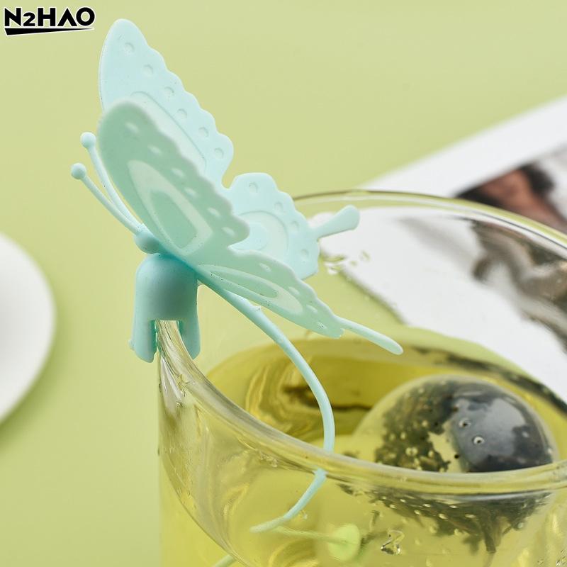 Butterfly Tea Bags Strainers Silicone Filter Infuser Silica Cute Teabags For Tea Tea Strainer Tea Diffuser Infusor Kitchen Tools
