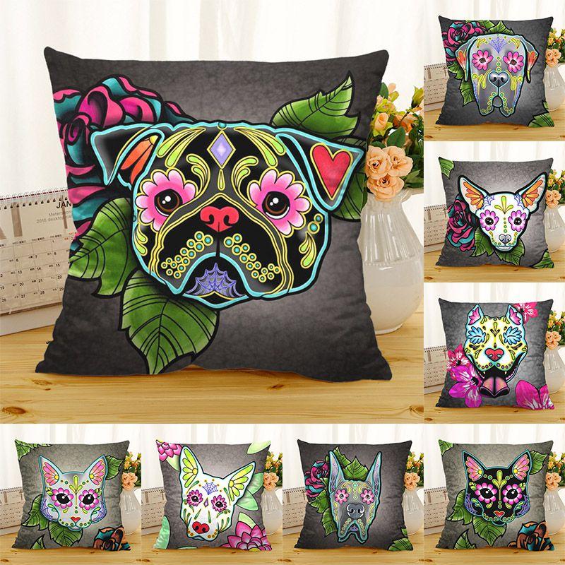Versatile Cute And Humorous Dog Pillow Cover For Car Sofa And Home Office