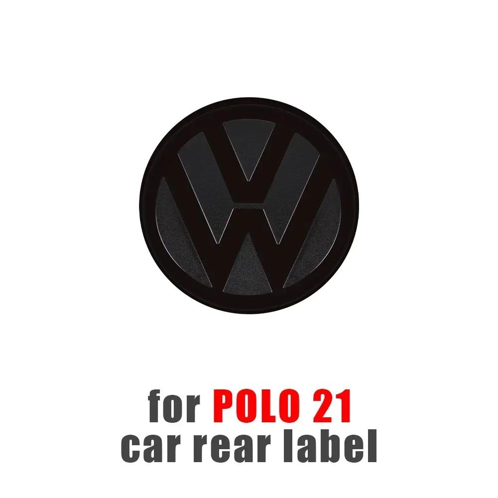 T23-Chrome Car Front Radiator Grille Replacement Emblem Rear Trunk Lid Badge Auto For Volkswagen Golf 7 7.5 Golf 8 Passat Polo 2021