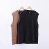 Men's Washed Cotton Sleeveless T-Shirt Crew Neck Loose Fit Workout Tank Top