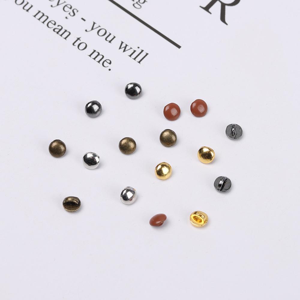 Sewing Accessories Mini Belt Buckles Doll Ultra-small Buckle 1/6 Dolls Clothing Solid Round Buttons