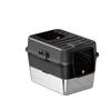 Stainless Steel Litter Box with Lid Enclosed Anti Leakage Front Entry Top Exit Cat Litter Box with Litter Mat and Scoop