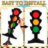 12 Sets Traffic Light Racing Car Party Centerpieces 3D Cardboard Traffic Light Party Decoration For Kids Racing Theme Birthday P