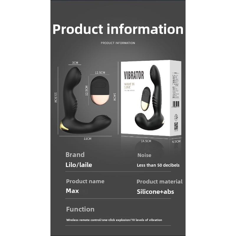 Remote Control Vibrating Prostate Massager Rear Anal Plug Male Masturbator Sex Products
