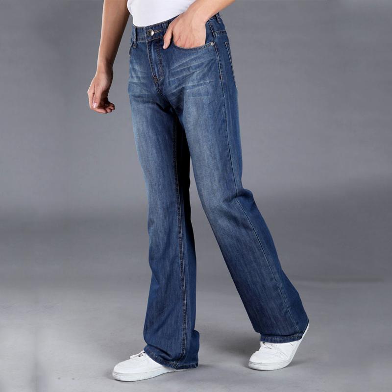 

Мужские расклешенные джинсы, мужские свободные корейские повседневные мужские брюки 34