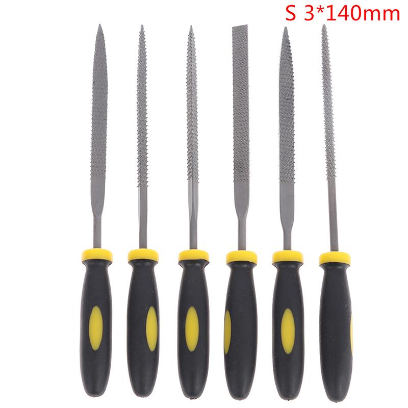 6Pc Mini Metal Filing Rasp Needle File Wood Tools Hand Woodworking
