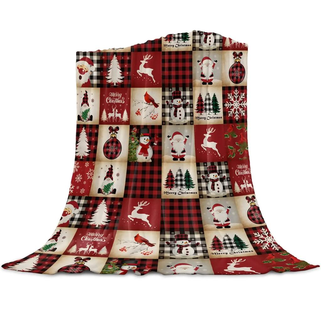 Thanksgiving Pumpkin Blanket Super Soft Flannel Throw Blankets Pumpkin Turkey Maple Leaf Gnome Plaid Blanket Plush Blankets Gift