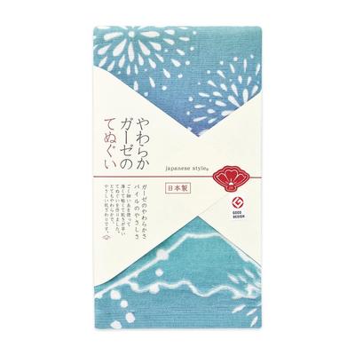 Nissen Shoko Japanese Style Seasonal Pattern Summer Fireworks Mount Fuji Tenugui JS-6157