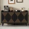 Mobile da cucina, Credenza con 4 ante e ripiani regolabili, Mobile contenitore per sala da pranzo e soggiorno, 140 x 40 x 84 cm