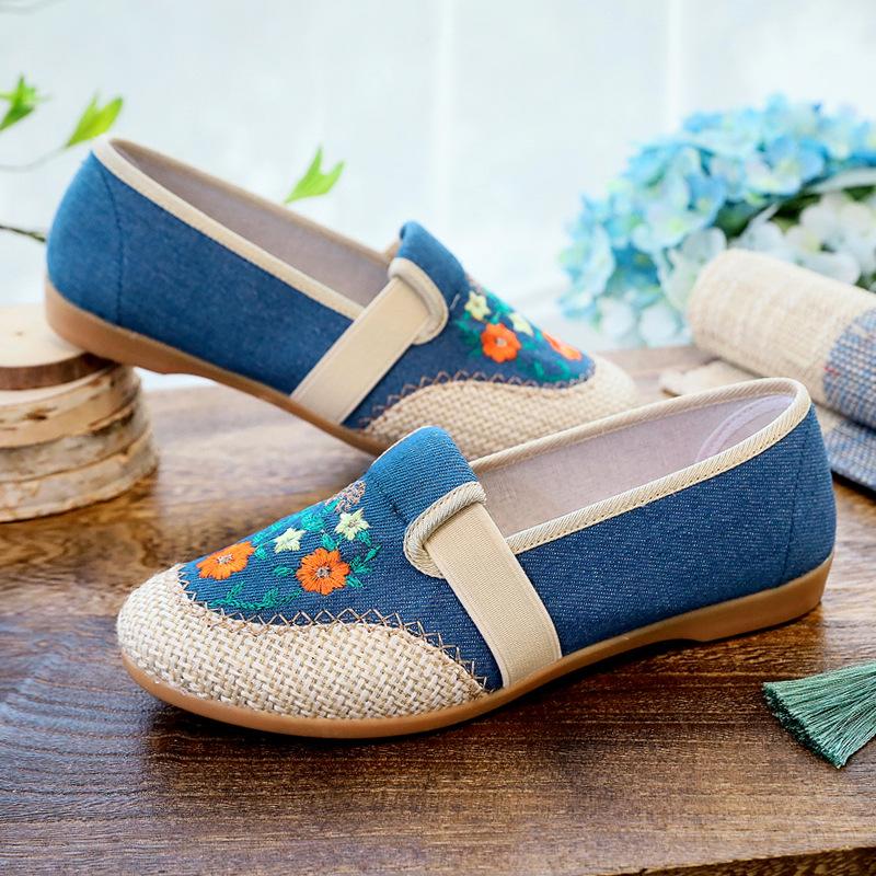 Spring New Cloth Shoes Women's Shoes Non-slip Soft Sole Trendy Fashion Versatile Canvas Shoes