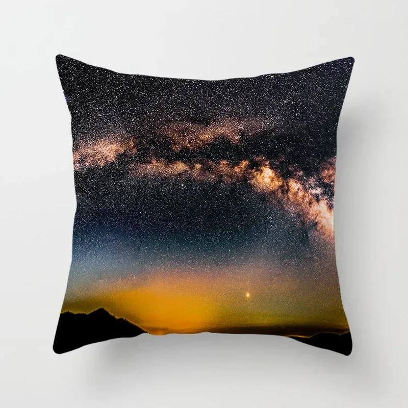 Himmel Landschaft Gedruckter Kissenbezug Wohnzimmer Sofa Dekoration Bett Zuhause Kissenbezug