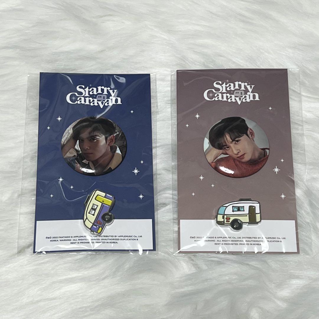 

[USED] Cha Eunwoo ASTRO Starry Caravan Pin Badge