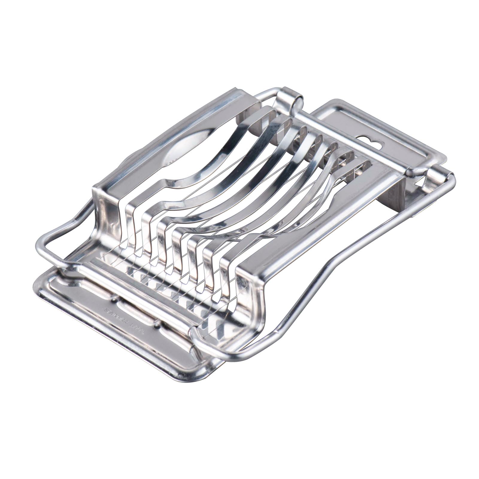 Stainless steel egg slicer