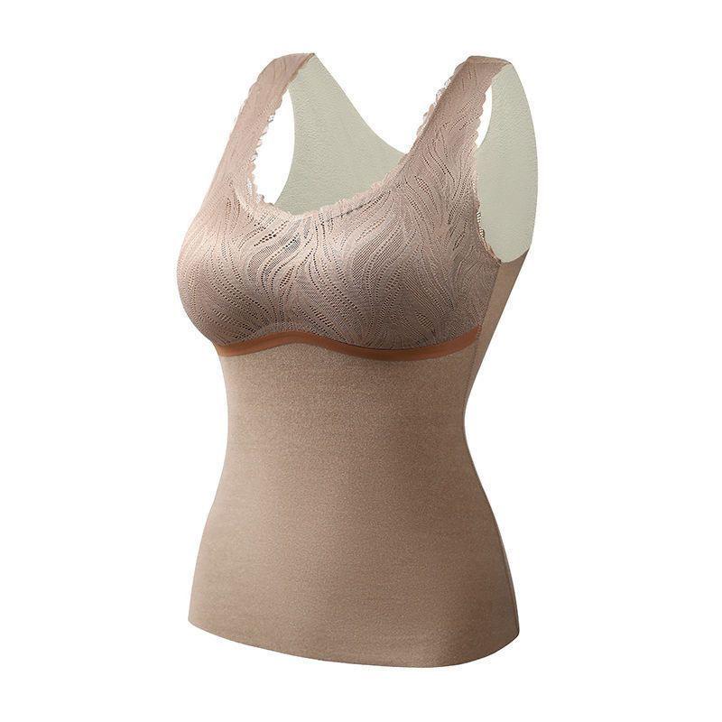 

Женский бесшовный терможилет без бретелек, все в одном, комфортный теплый базовый слой L