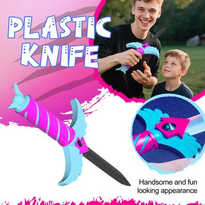 3D Printed Knife Toy, Foam Knife, Suitable For Game Role Playing, Weapons, Halloween And Party, Halloween Costume Accessories Red