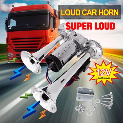 Waterproof 150db Car Electric Horn Auto Dual Trumpets Speaker 12v Train Air Horn Siren Sound Security Alarm for Truck Boat SUV