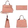 Bag Women's New Fashion Candy Color Handheld Women's Bag Crocodile Pattern Rhombus Silk Scarf Lock Shoulder Bag Crossbody Women's Bag