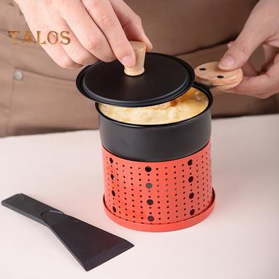 Forno per formaggio portatile con portacandele, spatola, salvaspazio, semplice ed elegante, sciogliformaggio, pentola calda multifunzionale, padella per friggere