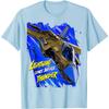 Stealth Fighter Jet Graphic Tshirt Men Casual Crewneck Cotton Print Tee
