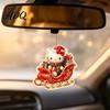 Christmas Gift for Friends Kitty Ornaments 2D Flat Acrylic Hanging Decorations Cute Winter Holiday Ornaments Cartoon Pendants Tree Home Decor