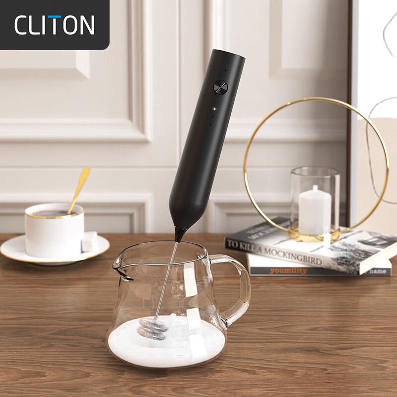 CLITON Rechargeable Handheld Electric Milk Frother