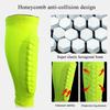 2pcs Shin Guards Football Basketball with Honeycomb Padding Breathable Nylon Anti Impact Sport Leg Protectors for Kids Adults
