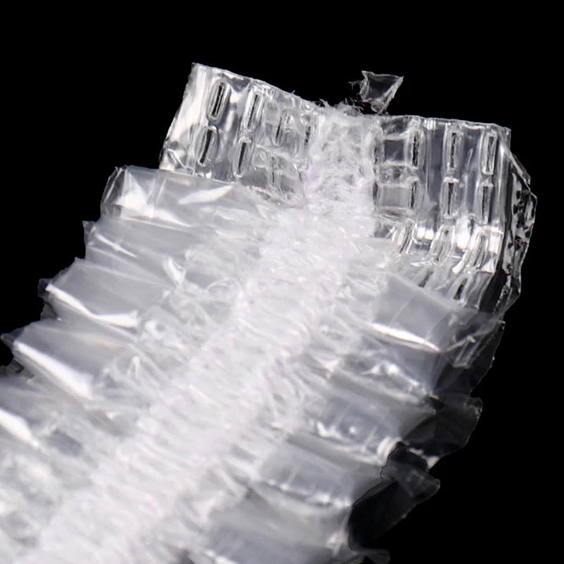 100 PCS Waterproof Earpack Plastic Wrap Disposable Hair Earmuff Dye Transparent Elastic Shower Hair Dye Protection Tool Ear Shield