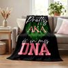 Alpha Kappa Alpha Sorority Blanket Flannel Blanket Soft Cozy Plush Throw for Sofa Bed Lightweight Home Decor