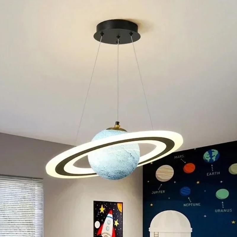 European-style New LED Acrylic Planet Chandelier Hanging Chandelier in Living Room Dining Room Children's Room