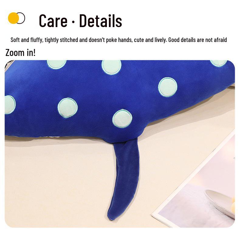 Manta Ray Plush Toy Cushion - Ocean Animal Doll for Kids