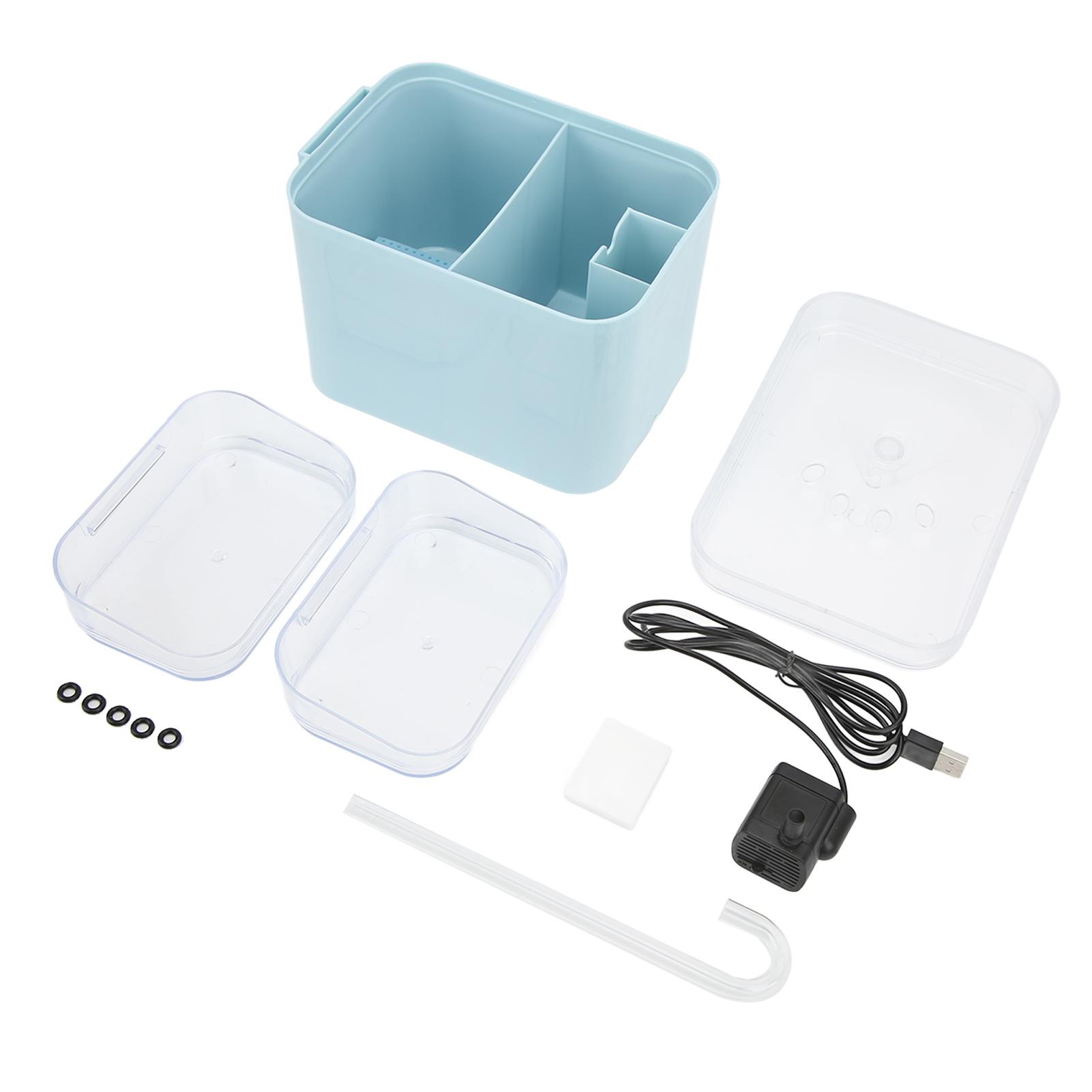 

Pet Automatic Drinking Fountain 2L 67oz Cat Water Fountain with Faucet Kits for Indoor Outdoor Use Type 2