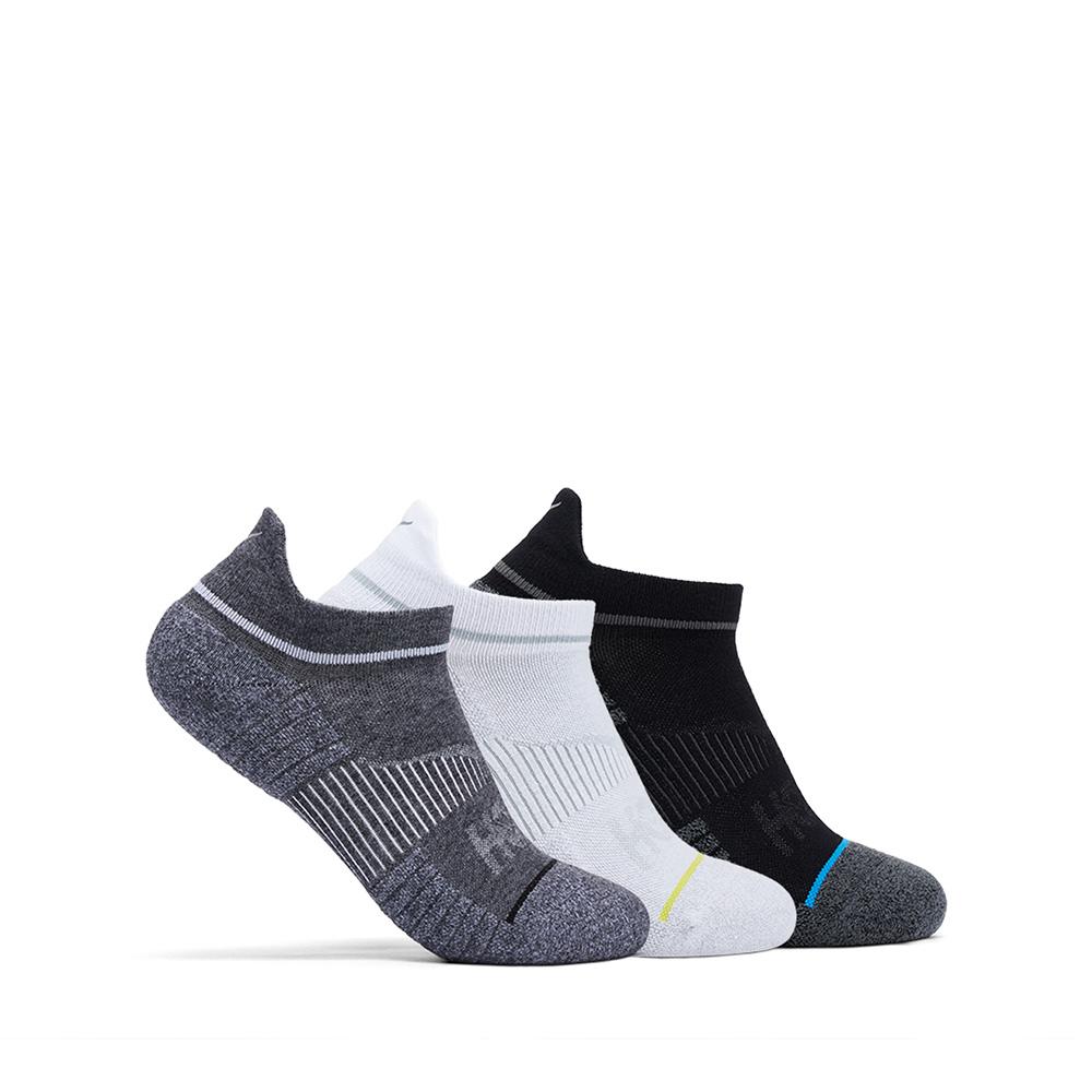 [hoka] Hoka Unisex No-Show Run Socks 3 Pack 1122930-WBGR S