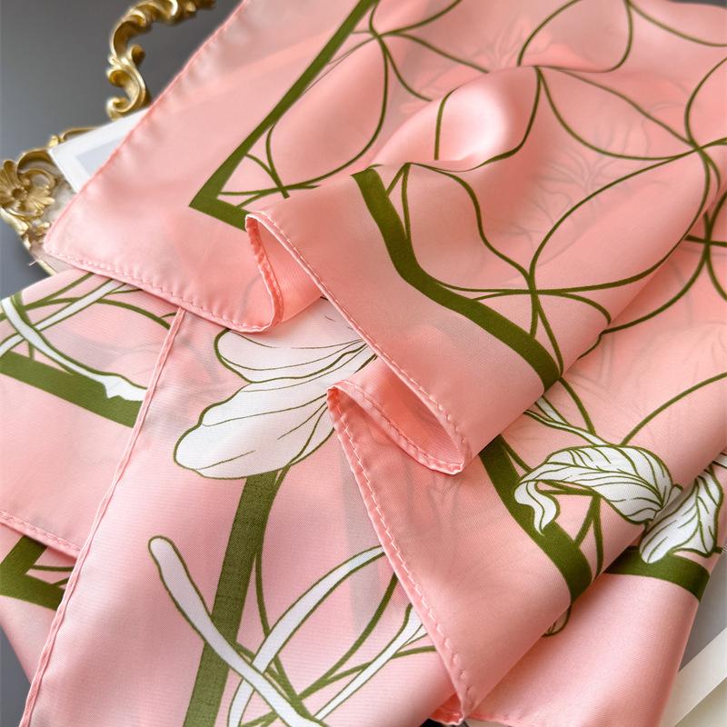 70*70cm Luxury Square Scarves Women's Silk Scarf Bandana Neckerchief Neckties Hairbands Foulard Shawl Fashion