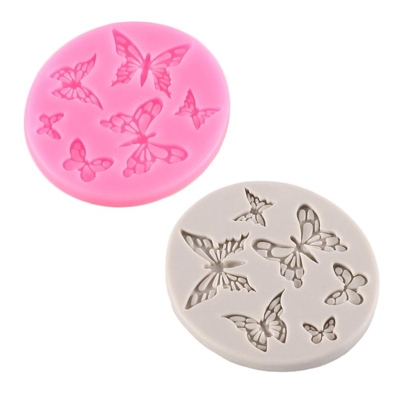 3D Butterflies Shaped Silicone Flexible Food Grade Mould Clay Resin Ceramics Candy Fondant Candy Chocolate Soap Mould