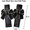 Cute Bow Leather Car Seat Belt Cover Pads,2 Pcs & 4 Pcs Seat Belt Cover for Shoulder, Seatbelt Cushion, Car Seat Strap Pads, Seatbelt Covers for