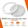 Dream lighting RV Interior LED Light with Dimmer Switch 12v Ceiling Light Fixture for RV Trailer Camper, Warm White Lighting, 4.5W, 300lumen, 5inch,