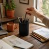 3D Printed Pencil Holder Minimalist Desk Stationery Storage Striped Pen Holder  Office Desk