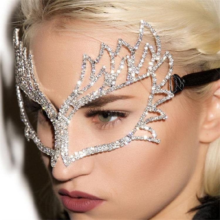 Masquerade GlassesMask Rhinestones EyeMask Masquerade Crystal EyeMask PromMask