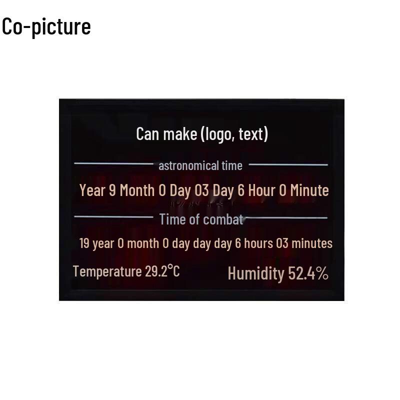 Astronomical Clock Display Board with Temperature & Humidity