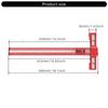 Multifunctional Scribing Ruler 360 Marking Adjustable Length Woodworking Tool for Carpentry & Metalwork Precisions Tasks