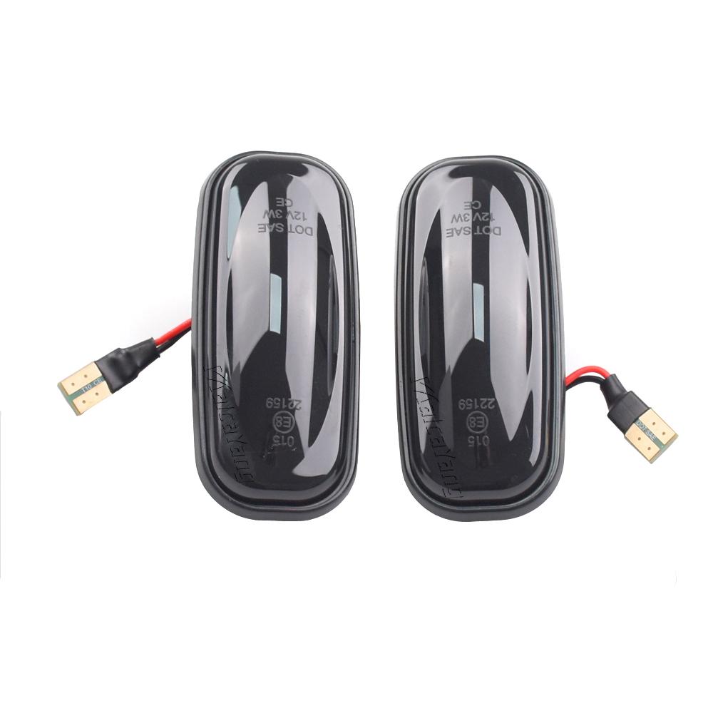 2Pcs LED Side Marker Lamp Turn Signal Indicator Light for Land Rover Defender TD5 98-15 Freelander 1 02-05 Discovery 2 99-04