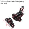1Pcs Airplane Rebound Pin Door Bolt Latch Automatic Door Spring Bounce Lock Security Pull Ring Anti-Theft Self Closing Latch