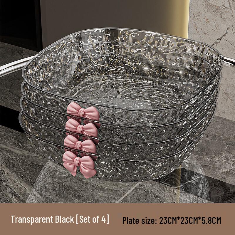 ZISIZ Melamine Living Room Serving Tray Set