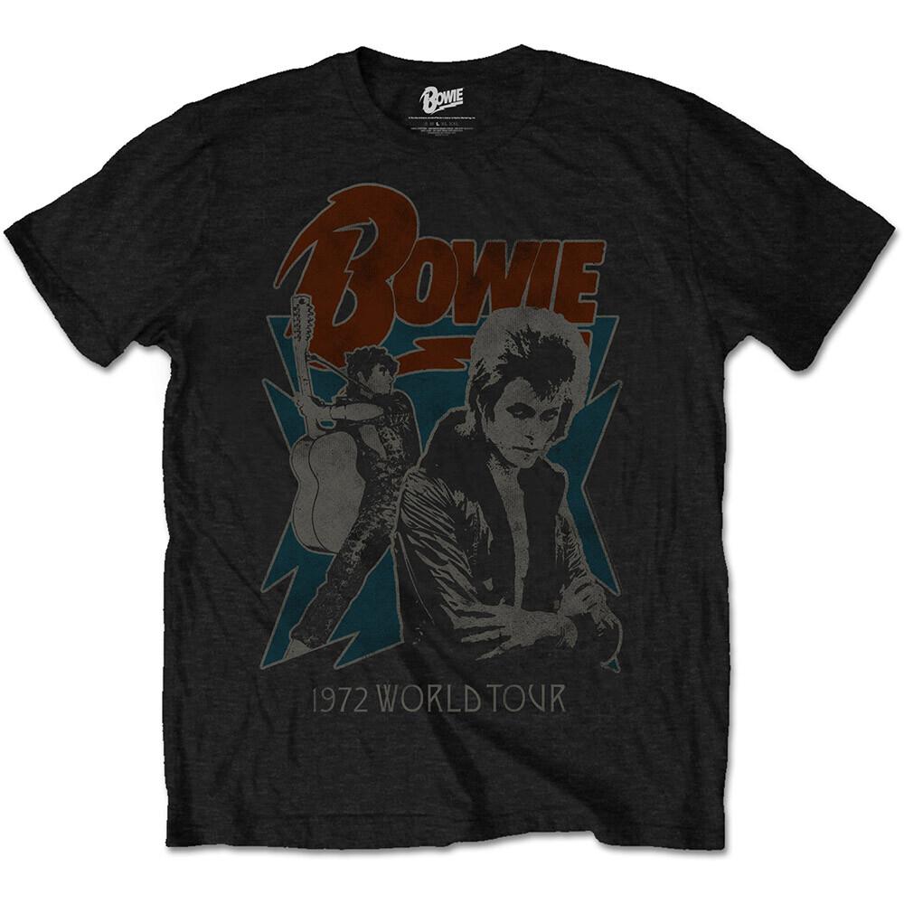David Bowie Unisex T-Shirt 1972 World Tour S